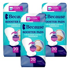 Because Incontinence Booster Pads for Men and Women, Adds Extra Absorbency to Ad