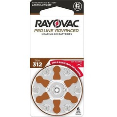 Rayovac Proline Advanced Hearing Aid Batteries | Size 312 (48 pack)