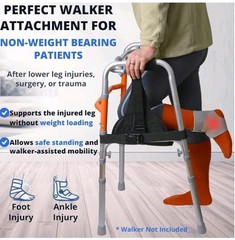 Knee Sling for Walker, Adjustable Cushioned Knee Support for Non Weight Beari…