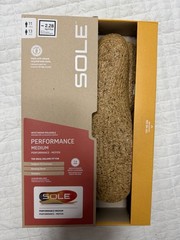 SOLE Performance Medium Cork Insoles Men 11 Women 13 New in Box Orthotic