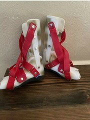 Cascade DAFO Set Of 2 Night Red White Leg Ankle Brace