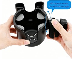 Walker Cup Holder with Hook Set, Wheelchair Cup Holder, Stroller Cup Holder, Uni