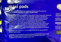 Amazon Basics Maxi Pads For Women Super Absorbency Unscented 192 Ct