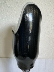 Bulldog TCA-1S Below Knee Prosthetic Leg Left Foot Size 26 Carbon Fiber Socket