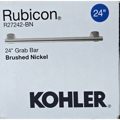 Kohler R27242-BN Rubicon 24″ Grab Bar – Vibrant Brushed Nickel