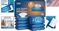 Extra Large Adult Wet Wipes, Aloe Vera & Vitamin E – 400 Hypoallergenic Count