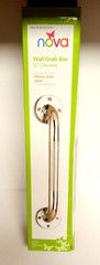 NOVA WALL GRAB BAR 12″ CHROME HEAVY DUTY STEEL New In Box