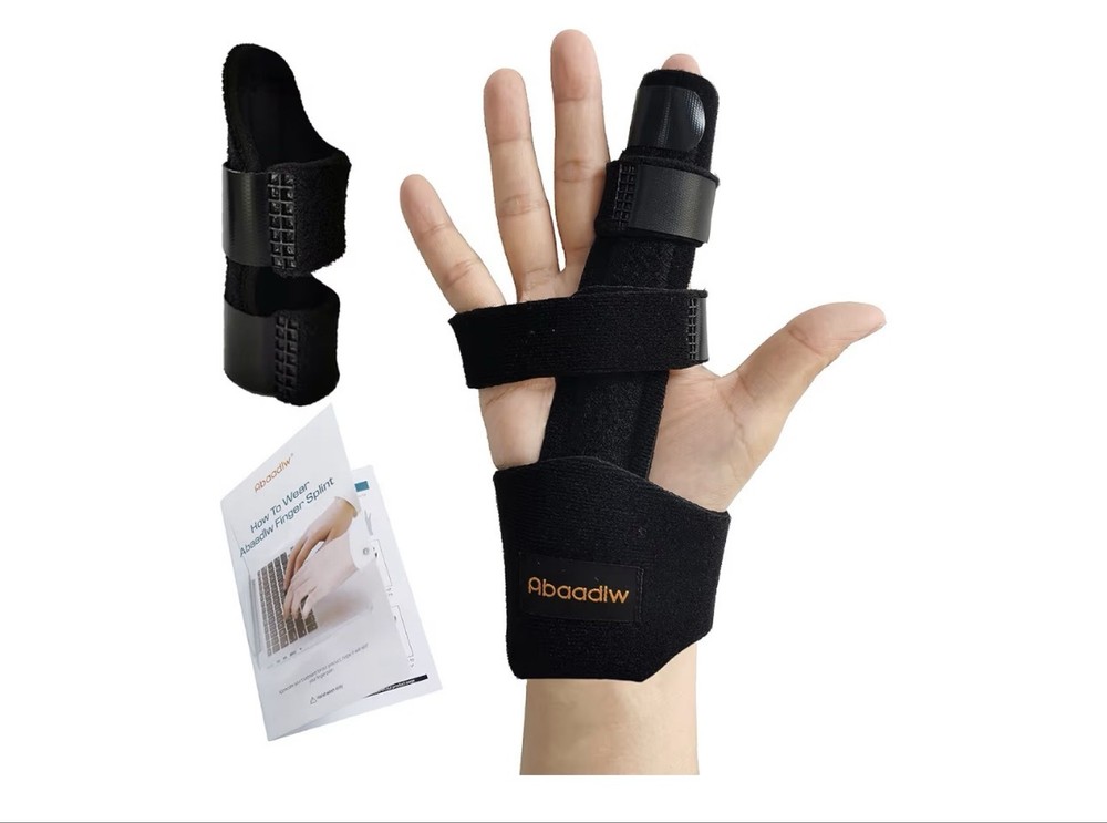 Abaadlw Finger Splint Adjustable Trigger Finger Brace Support Protector
