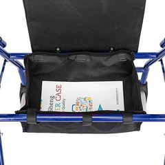Aluminum Rollator Folding Rolling Walker w/Seat 8″ Wheels, 450lb Weight Capacity