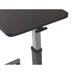 Overbed Table Tray Rolling Hospital Bed NonTilt Adjustable Height Food Cart Desk
