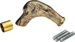 Nautical brass head handle for walking stick