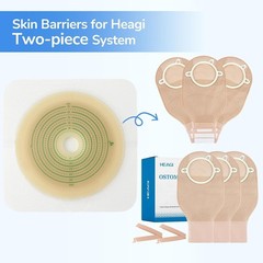 10pcs Skin Barrier Non-Woven Border for Two Piece Colostomy Bags 70mm