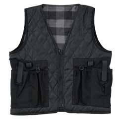 LVAD Flannel Vest Grey – Comfortable & Stylish, Sizes S-3XL for LVAD Wearer