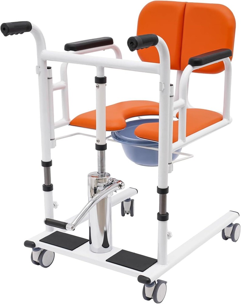 Hydraulic Patient Lift Transfer Chair for Home, 330.7 Lbs Transfer Nursing Chair