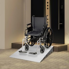 GRAVEE 34 Inch Width Door Ramp Aluminum 700lb Capacity Adjustable Indoor Outdoor