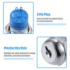 Pack of 1 For Mobility Scooter Ignition Starter On Off Switch Lock w/ 4 Keys