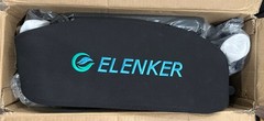 ELENKER All-Terrain Rollator Walker 10″ Non-Pneumatic Wheels Red