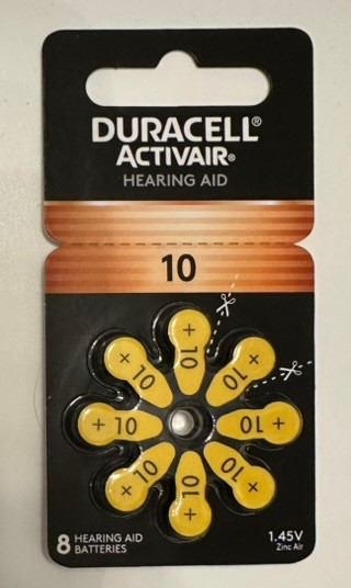 NEW Duracell Size 10 Activair PR70 Hearing Aid Batteries (80 Pack) Exp 09/29