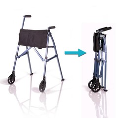Stander EZ Fold and Go Walker – Cobalt Blue