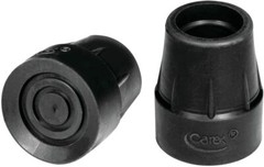 Carex Cane Tips 1″ Metal Reinforced 2 ct (A720-00) BLACK 1 pair