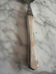 VIVE Weighted Heavy Silverware Flatware for Tremors/Parkinson „Round Soup Spoon“