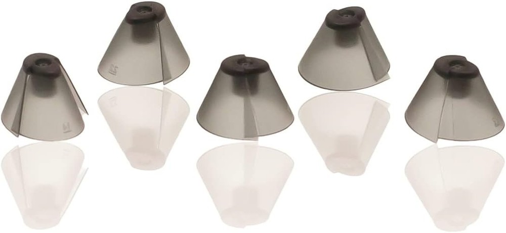 GN Resound Sure Fit Hearing Aid Tulip Domes Dark Gray Ear Tips 5PCS