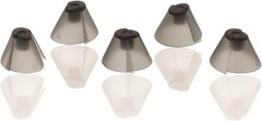 GN Resound Sure Fit Hearing Aid Tulip Domes Dark Gray Ear Tips 5PCS