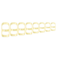 8-40 PCS Oval Finger Splints Trigger Finger Kit for Size 5,6,7,8,9,10,11,12 US
