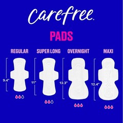 Comfortable & Absorbent Ultra Thin Overnight Feminine Pads with Wings – 40 Count