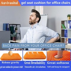 Plus Size Gel Seat Cushion for Long Sitting, Extra Large and Thick, Seat Cush…
