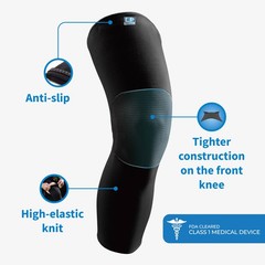 Compression Sleeve Leg Full Length Sports Running Basketball Burgundy XL 1 PCS