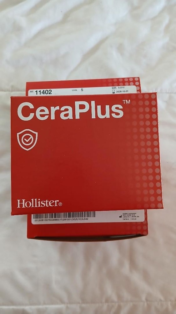 4 PACK Hollister CeraPlus 11402 Convex Barriers 20 Total 5 Per Box Exp 2028