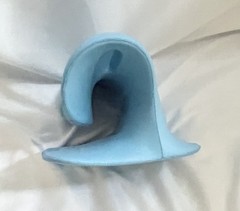 Neck and Shoulder Relaxer Cervical Stretcher Traction Pillow Blue