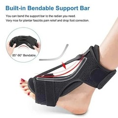 Plantar Fasciitis Night Splint Adjustable Foot Drop Ankle Brace Support Toe Pain