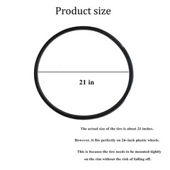 (1 Pair) Wheelchair Rear Wheel Tire, Wheelchair Tire, 24 „X 1“ Universal Flat…