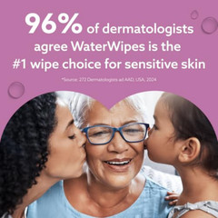 3 Pack WaterWipes for Adults – 90 Sensitive XL Wipes, 99.9% Water, Daily Use New