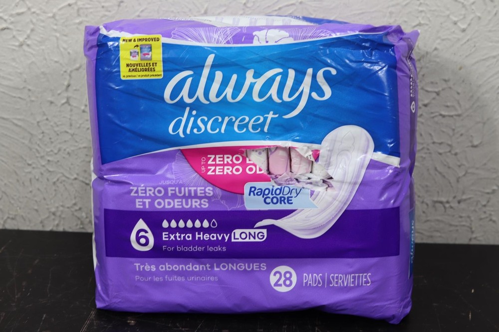 Always Discreet extra heavy Long Incontinence 28 Count