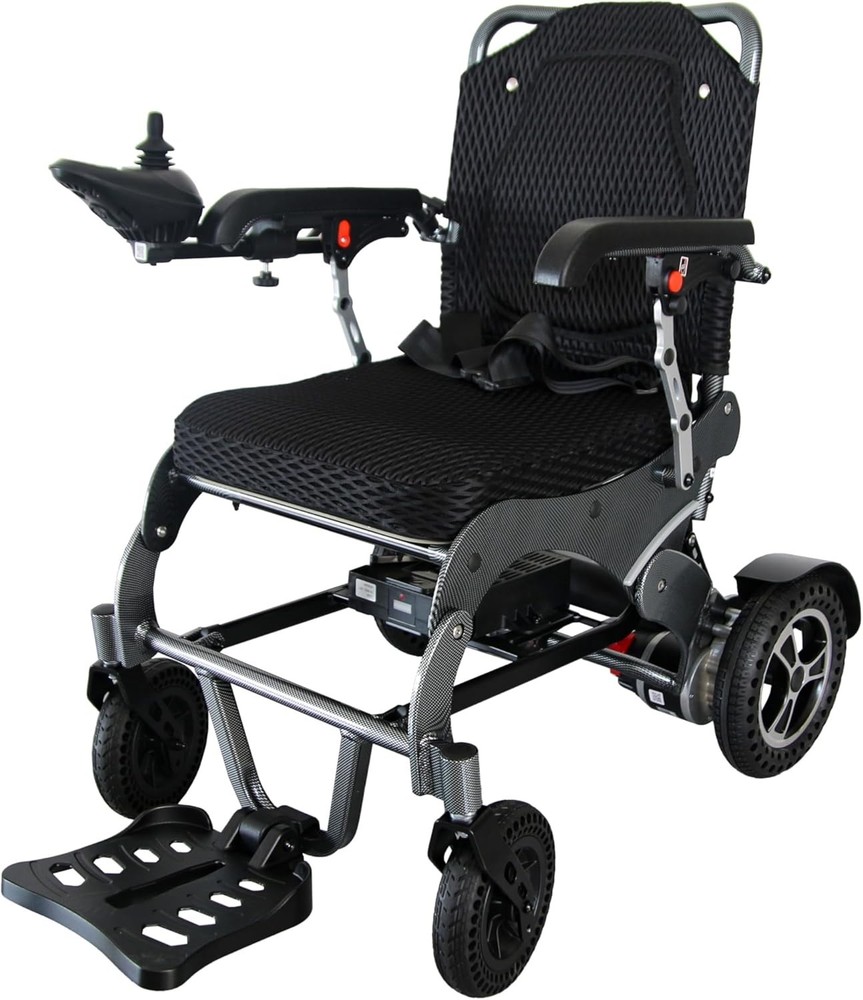Lightweight Foldable Electric Wheelchair 265Lb 250W Power Motor Joystick