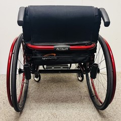 Quickie Nitrum Ultralight Manual Wheelchair Rigid Red Frame 300 lb