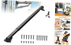 2-in-1 Aluminum RV Screen Door Handle Grab Bar with Auto Closer, Adjustable 21
