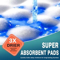 AAY Bed Pads Disposable 30″ x 36″ (100 Count), Extra Large 30″X36″-100, Blue