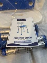 Shower Chair w/ Removable Back for Seniors & Disables Heavy Duty 400# SHC10