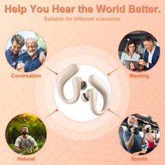 Hearing Aids, Hearing Aids for Seniors with Bluetooth, Rechargeable Hearing A…