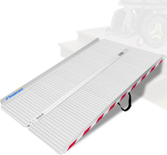 5FT Aluminum Wheelchair Ramp, 1000 LBS Capacity, Non-Slip & Portable