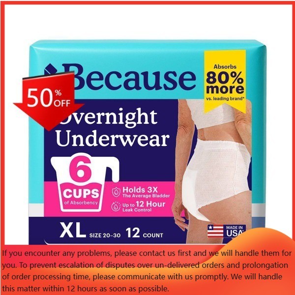 Because Overnight Underwear – XL
