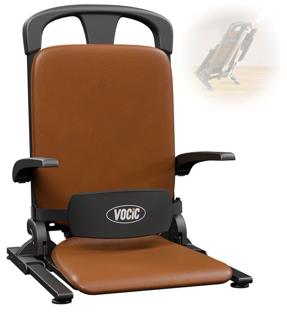 VOCIC Electric Floor Lift Elderly 440LBS T Stabilized Orange