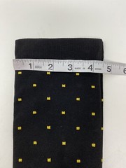 Wellow Bamboo Compression Socks L XL Black Yellow Dots Knee Length 18-25 mmHg