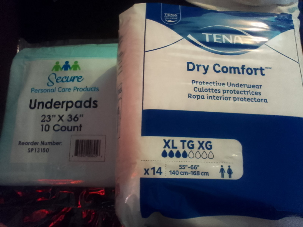 TENA Dry Comfort Incontinence Pants Super Plus XL 55-66in 14ct White/Blue