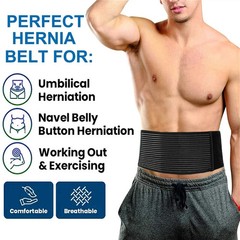 Umbilical Hernia Belt for Men and Women Abdominal Support Binder with Compress