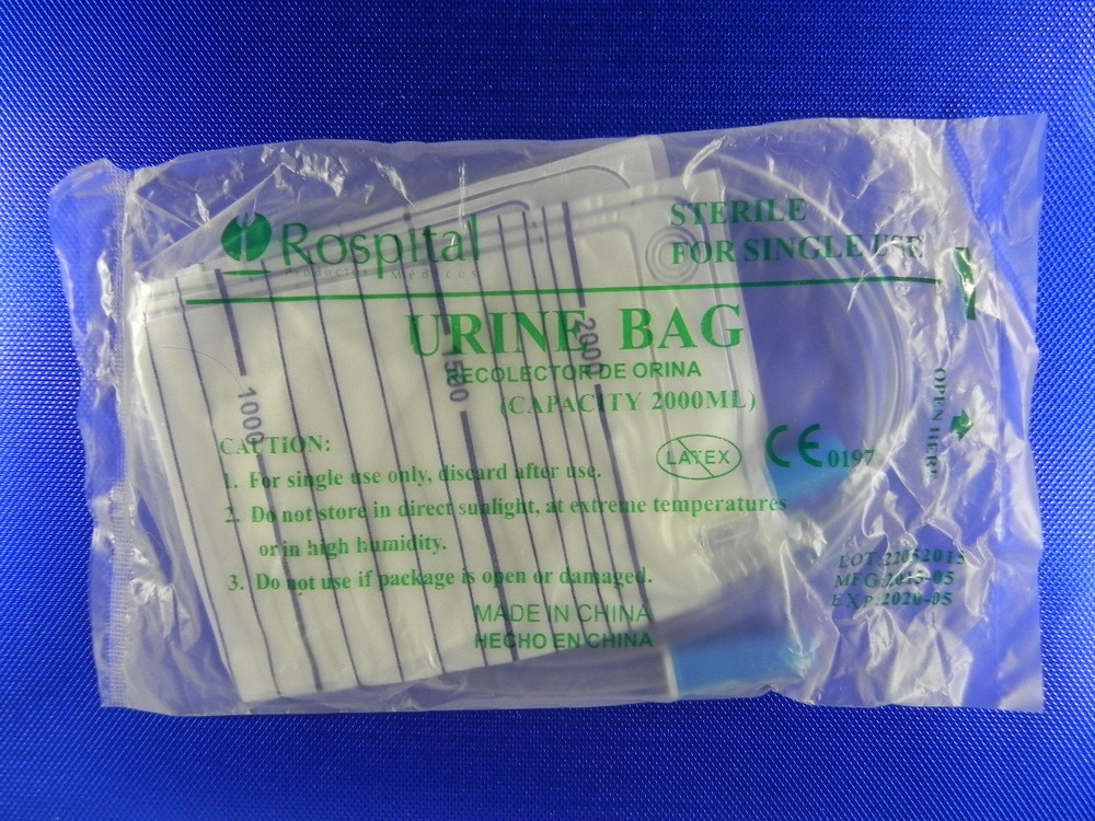 Sterile Urine Bag 2000 ML 4 Bags Per Pack Latex Free „Rosp“